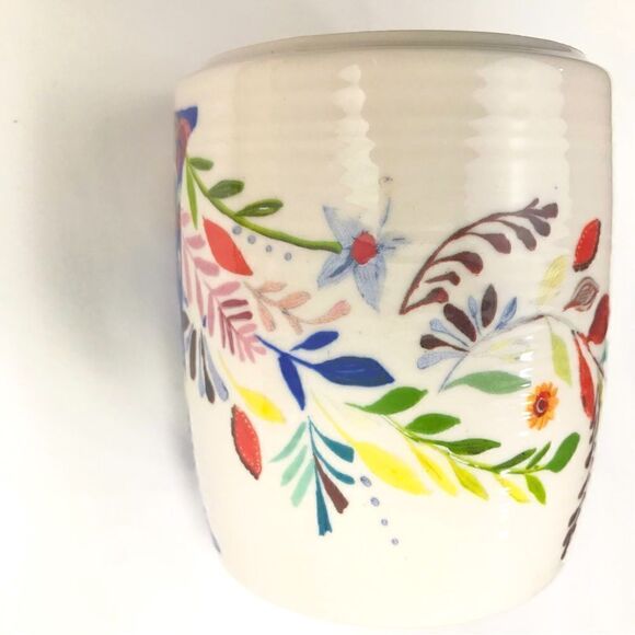 Anthropologie Starla M. Halfmann Petal Pallette Monogram R Floral Artisan Mug - Picture 8 of 13
